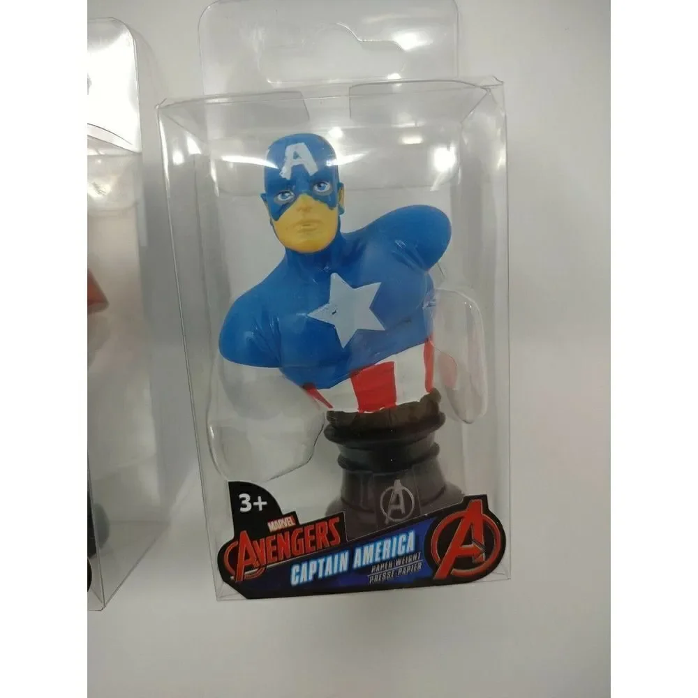 Avengers Paperweight Bust Set Of 3 Captain America Iron Man And Thor Great Piece